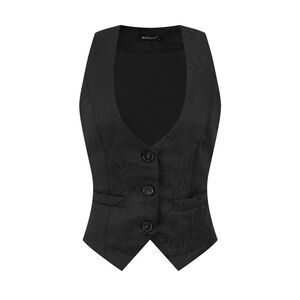 Allegra K Black Sleeveless Vest Top